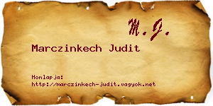 Marczinkech Judit névjegykártya